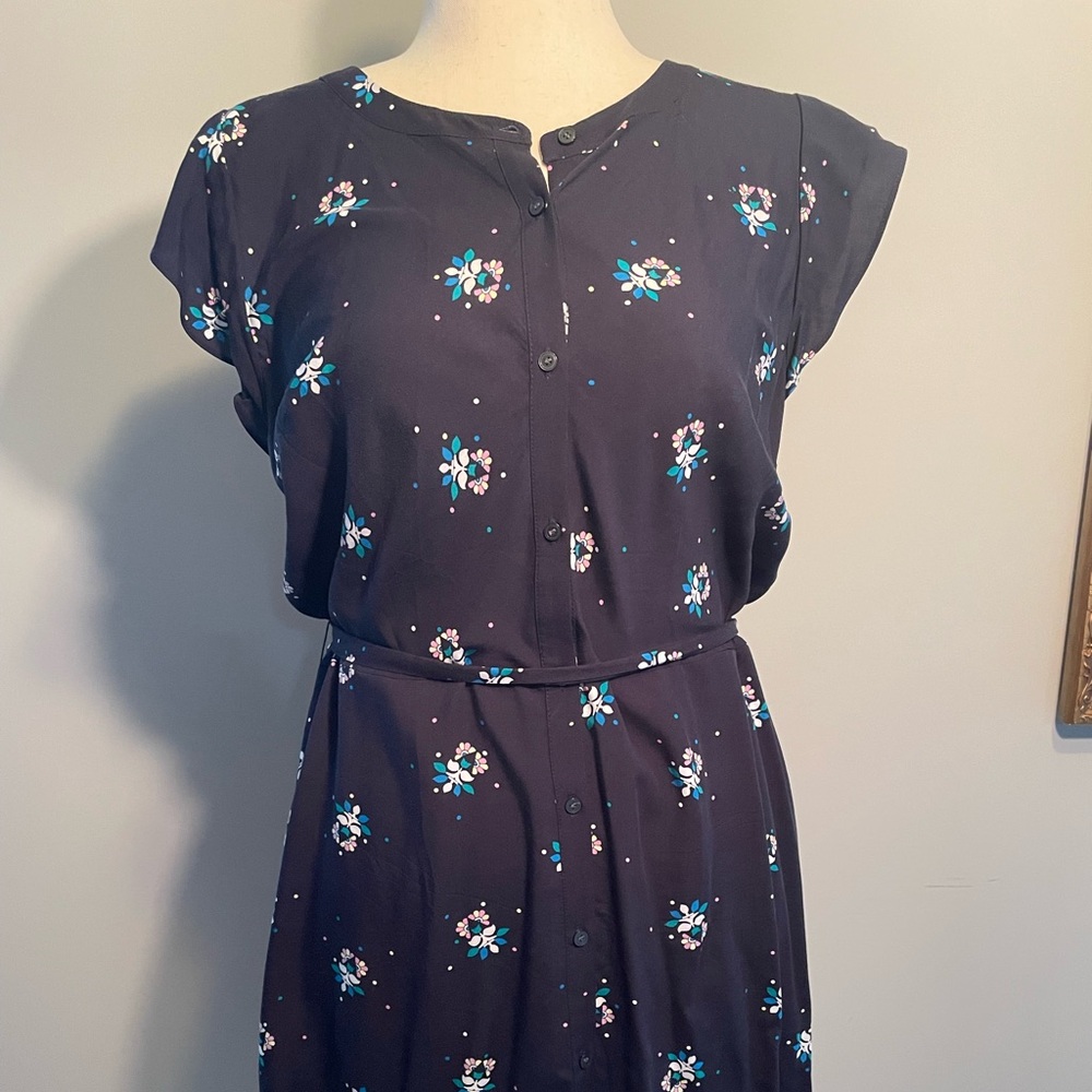 LOFT OUTLET 14 PETITE SUMMER FLORAL DRESS